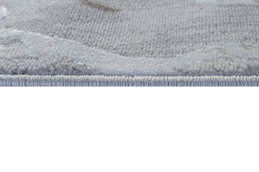Ковер NOVA 4431A оверлок овальный с.лиловый/серый